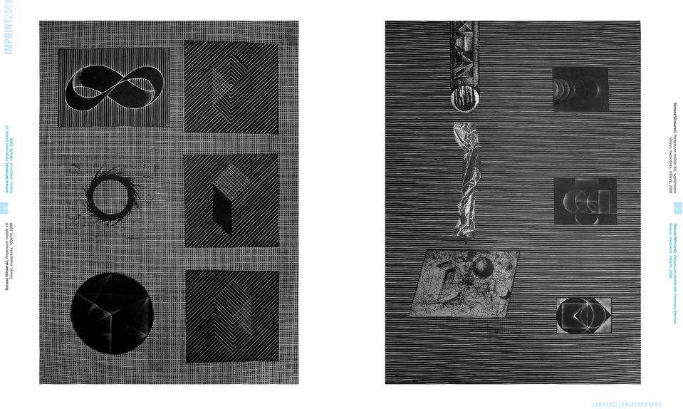 2008 Tomasz Winiarski, Perpetuum mobile VII linocut, mezzotint, 100x70, 2008