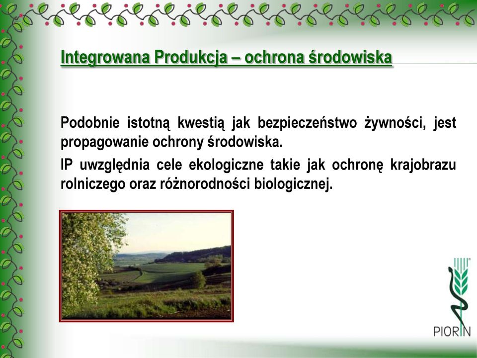 ochrony środowiska.