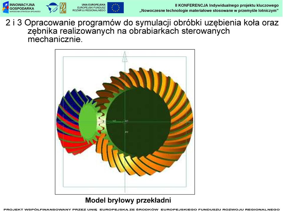 zębnika realizowanych na obrabiarkach