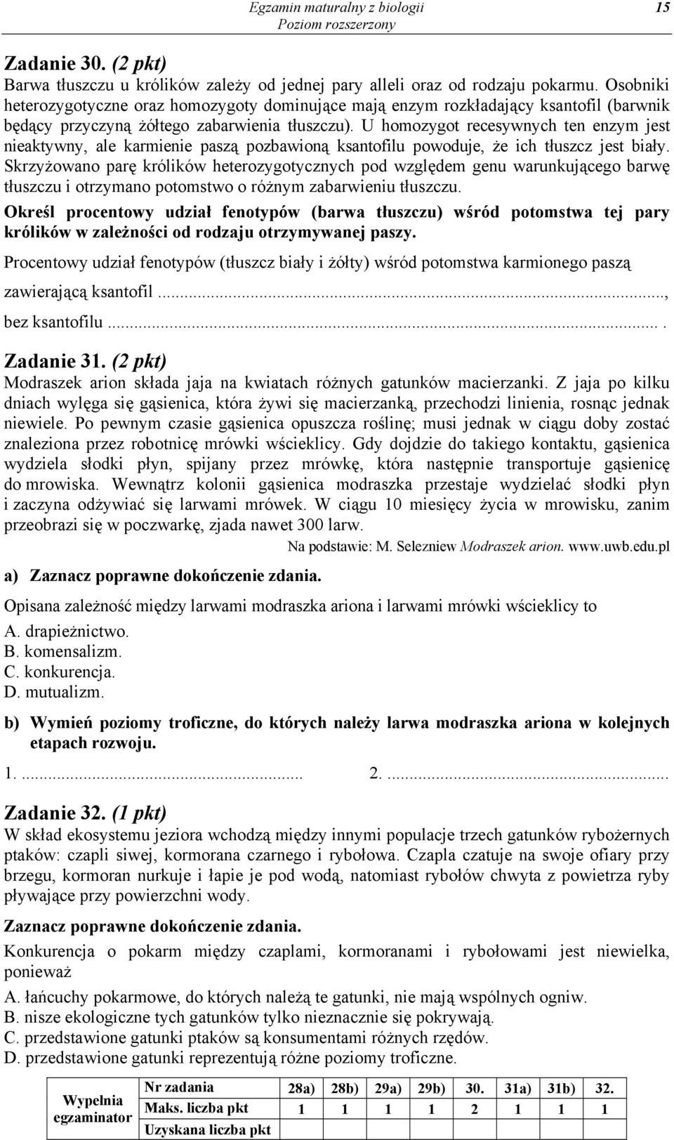 U homozygot recesywnych ten enzym jest nieaktywny, ale karmienie paszą pozbawioną ksantofilu powoduje, że ich tłuszcz jest biały.