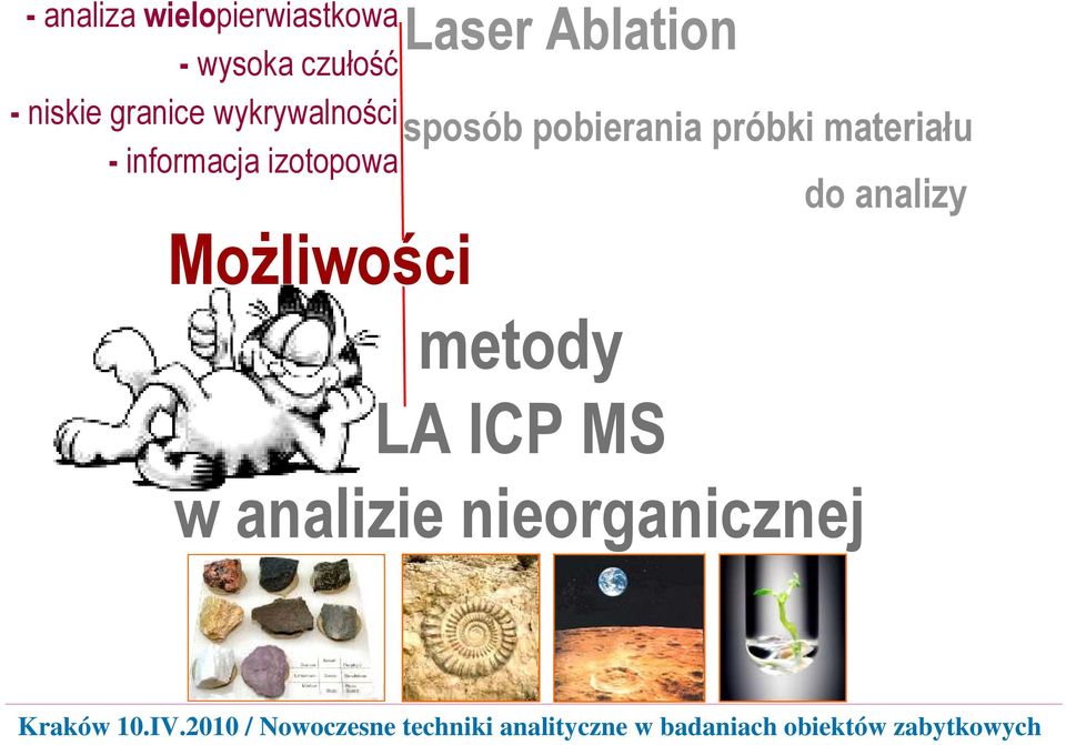 Ablation sposób pobierania próbki materiału do analizy