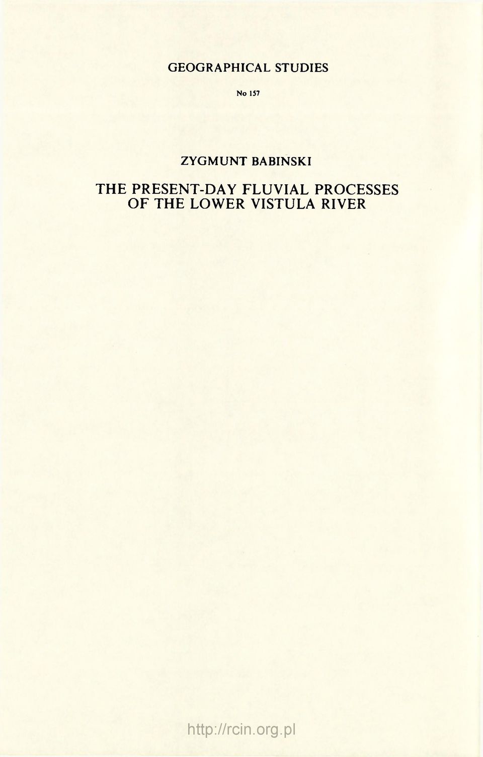 PRESENT-DAY FLUVIAL