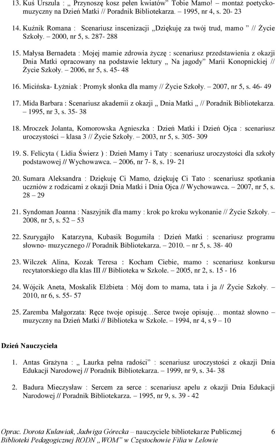 Uroczystosci Szkolne Pdf Free Download