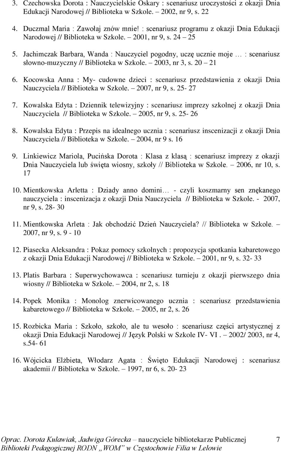 Uroczystosci Szkolne Pdf Free Download