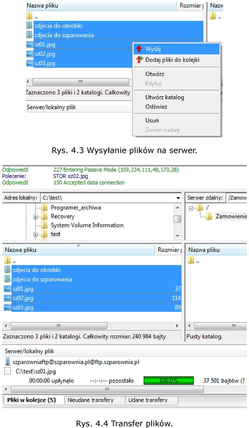 plików na