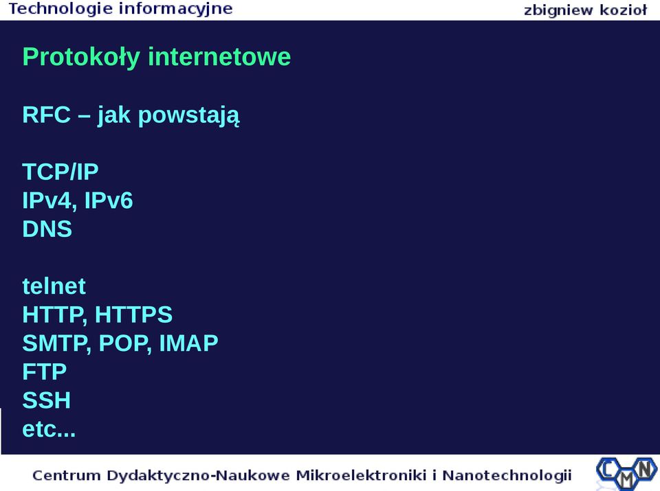 IPv6 DNS telnet HTTP, HTTPS