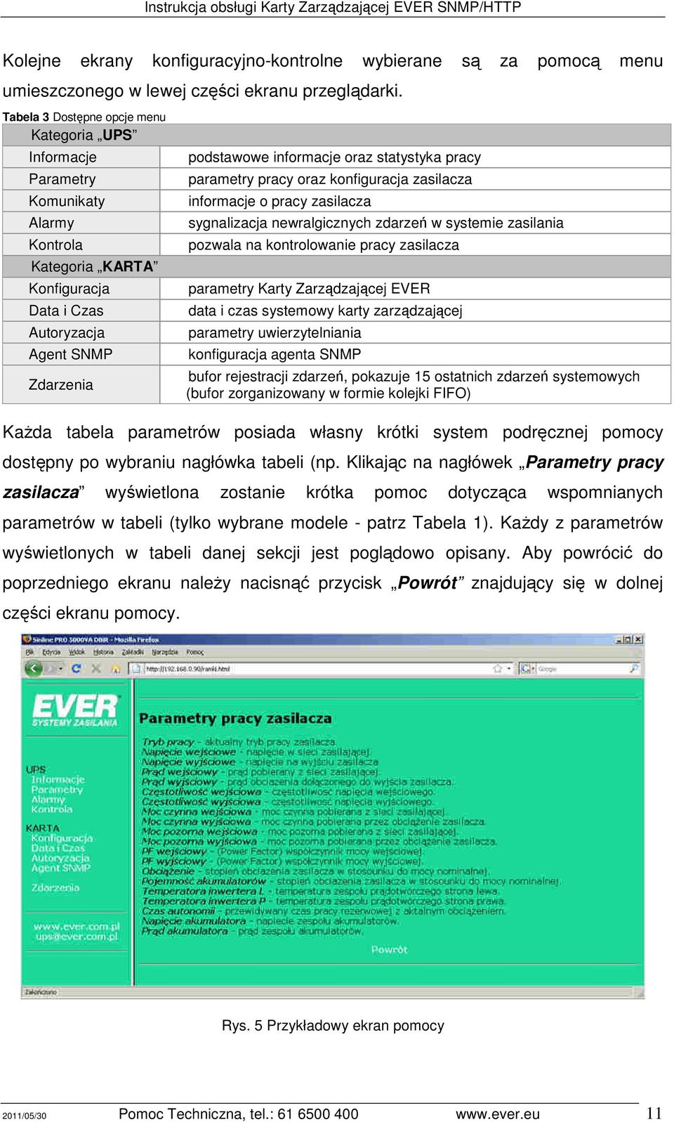 statystyka pracy parametry pracy oraz konfiguracja zasilacza informacje o pracy zasilacza sygnalizacja newralgicznych zdarzeń w systemie zasilania pozwala na kontrolowanie pracy zasilacza parametry