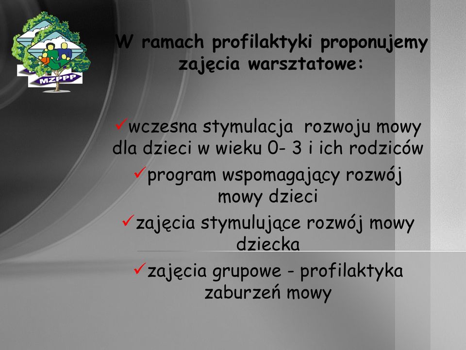 program wspomagający rozwój mowy dzieci zajęcia stymulujące