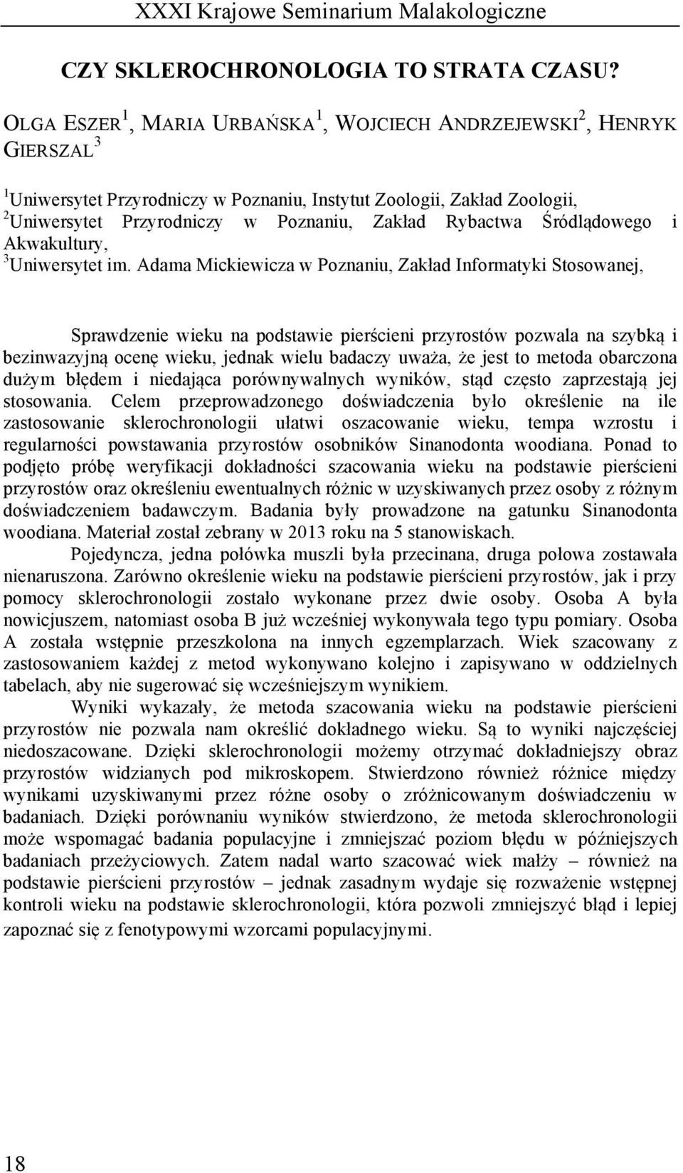 Rybactwa Śródlądowego i Akwakultury, 3 Uniwersytet im.