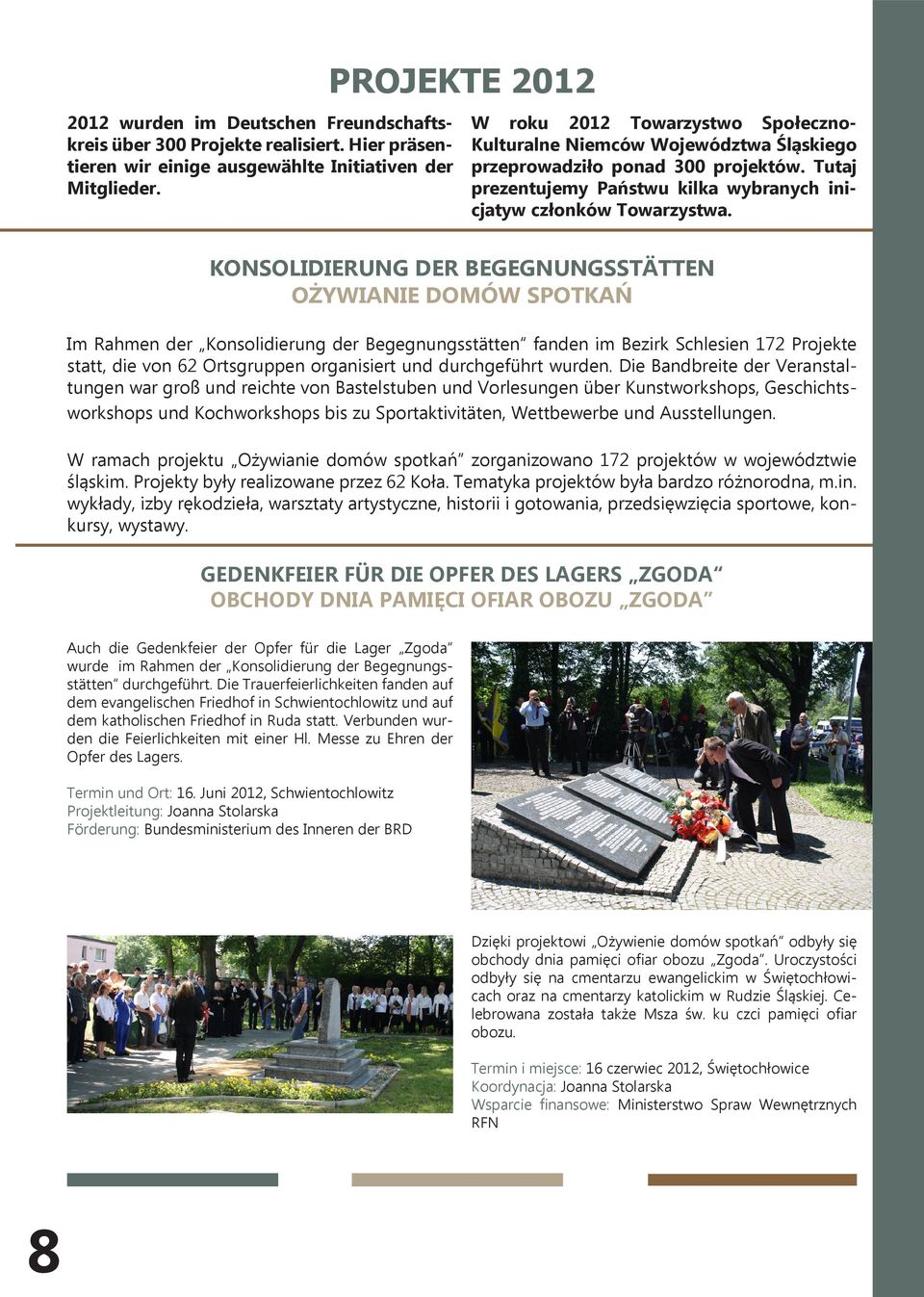 troska skierowana zostaa do samotnych matek, Pomoc osobom uzalenionym (Katolicki Orodek Wychowania i Terapii Uzalenie METANOIA, Punkt Spotkania formacyjne pracownikw i wolontariusz 42-693 Krupski Myn, ul. informator_Caritas_2015-1 - Caritas Polska