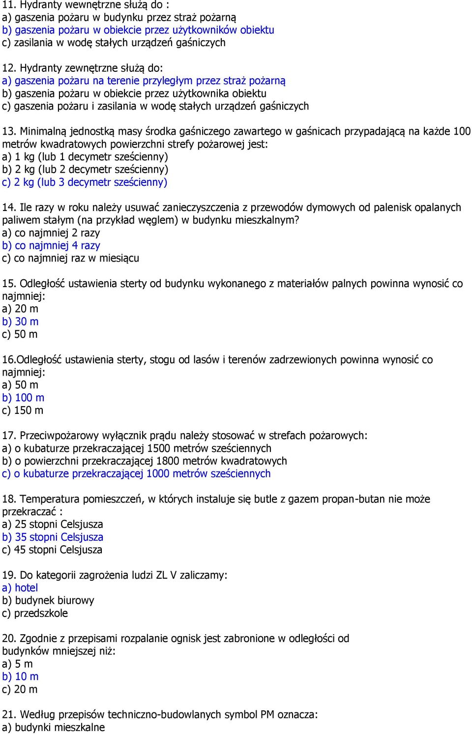 urządzeń gaśniczych 13.