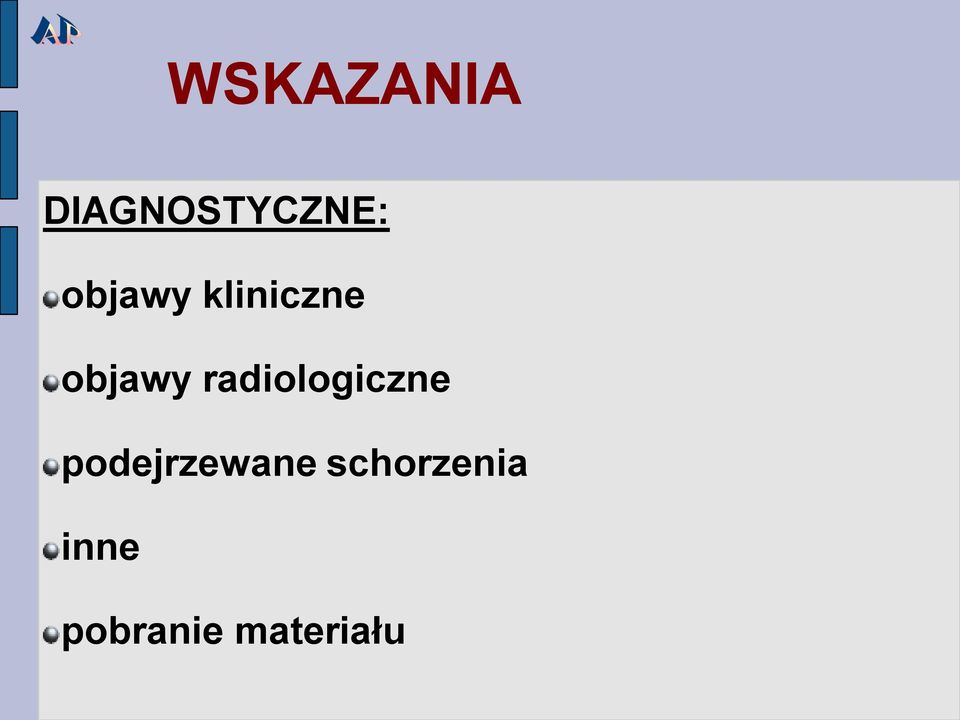 radiologiczne podejrzewane