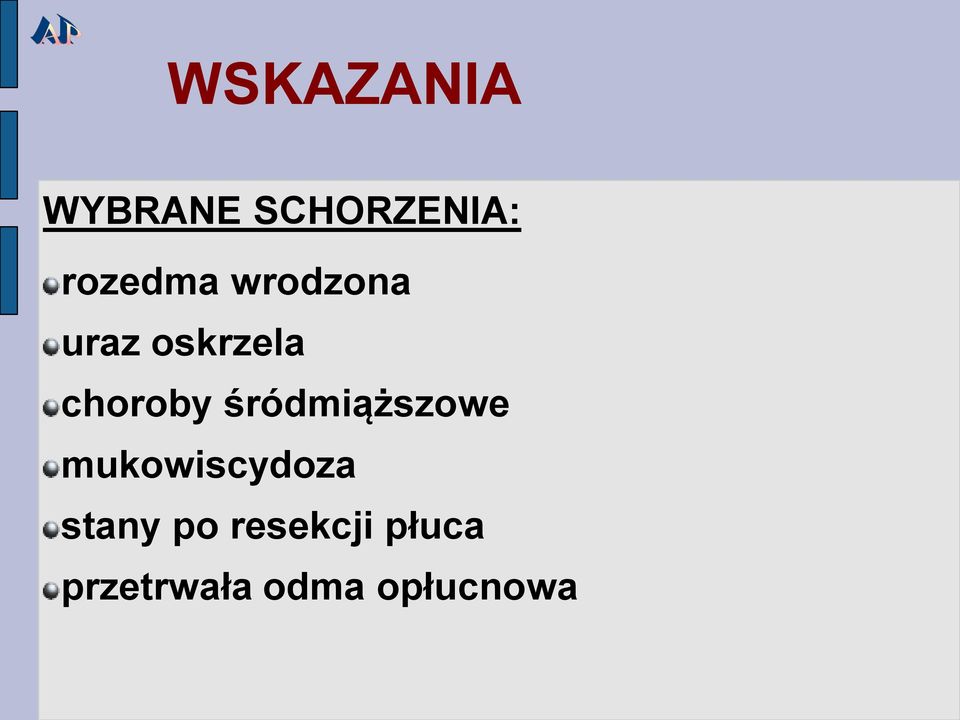 choroby śródmiąższowe mukowiscydoza