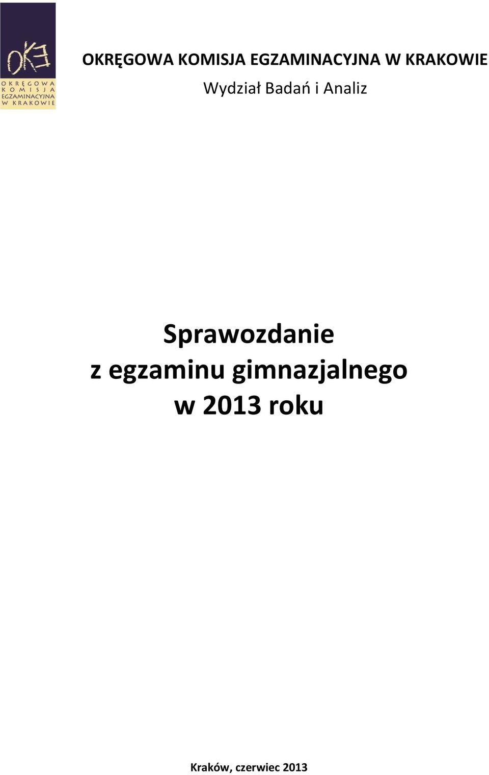 Sprawozdanie z egzaminu