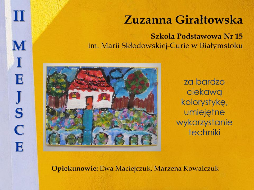 bardzo ciekawą kolorystykę, umiejętne