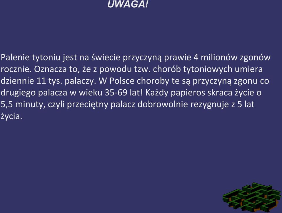 W Polsce choroby te są przyczyną zgonu co drugiego palacza w wieku 35-69 lat!