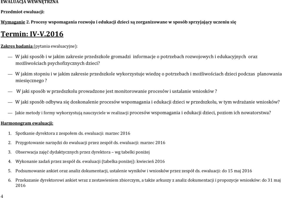 W jakim stopniu i w jakim zakresie przedszkole wykorzystuje wiedzę o potrzebach i możliwościach dzieci podczas planowania miesięcznego?