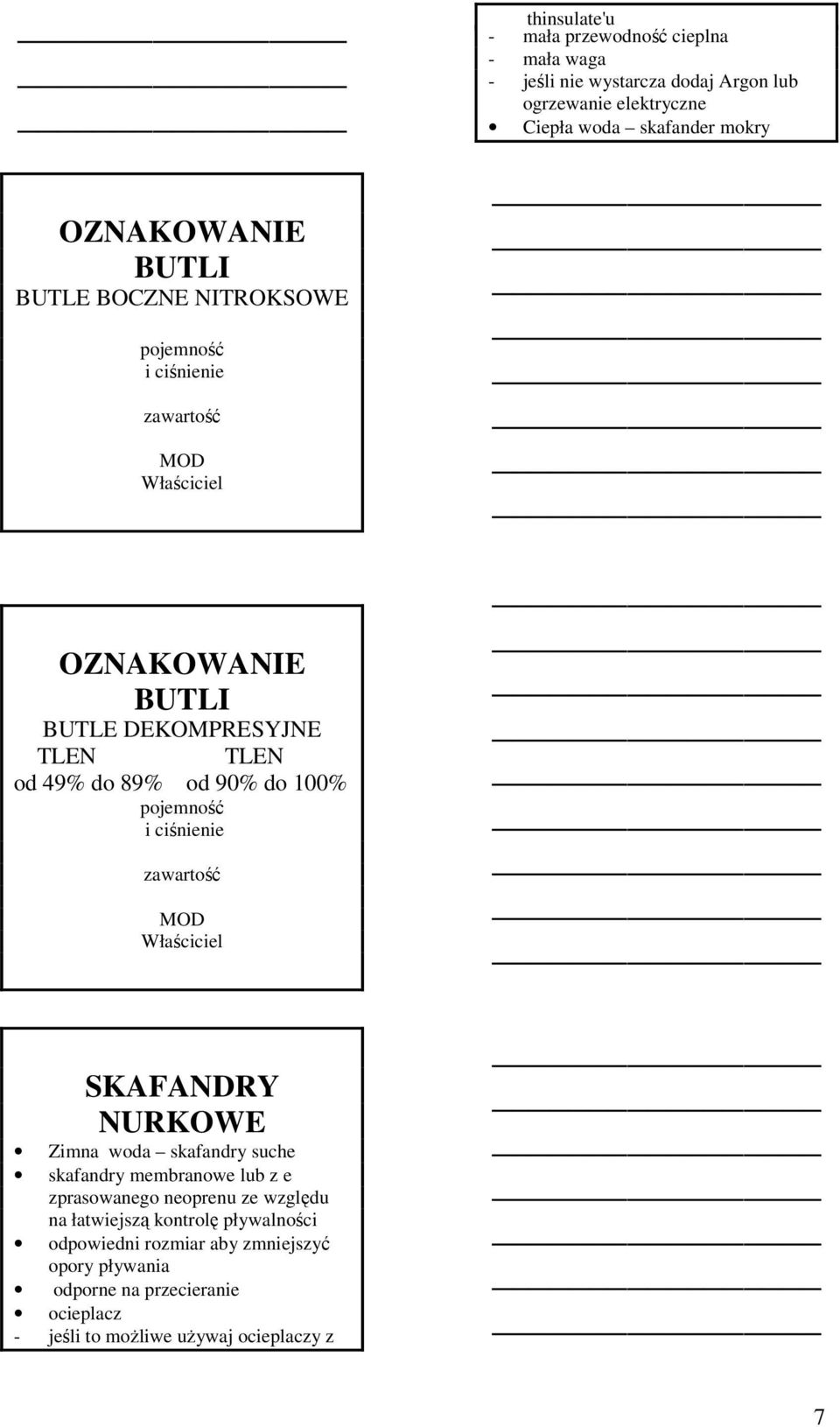 ogrzewanie elektryczne Ciepła woda skafander mokry SKAFANDRY NURKOWE Zimna woda skafandry suche skafandry membranowe lub z e zprasowanego neoprenu ze