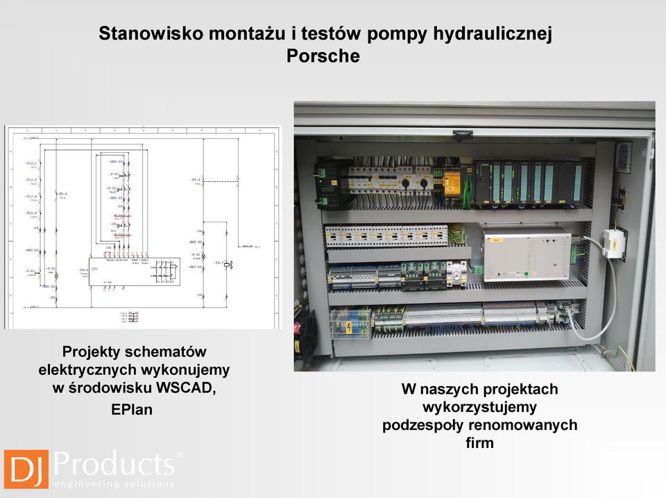 wykonujemy w środowisku WSCAD, EPlan W naszych
