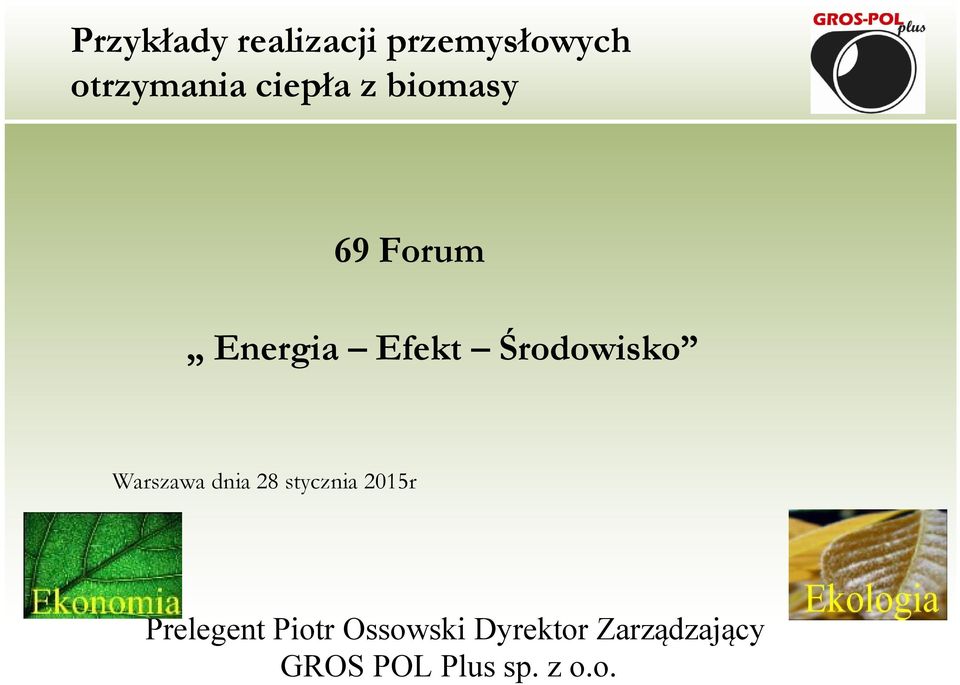 Forum Energia Efekt Środowisko
