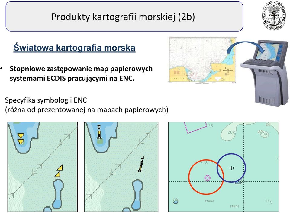 papierowych systemami ECDIS pracującymi na ENC.