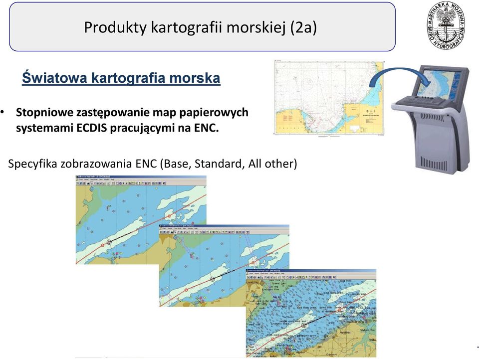 papierowych systemami ECDIS pracującymi na ENC.