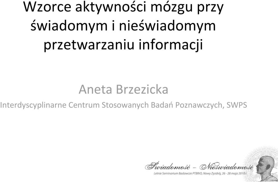 Aneta Brzezicka Interdyscyplinarne