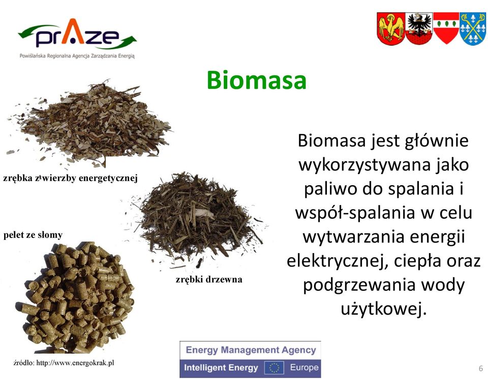 spalania i współ-spalania w celu wytwarzania energii