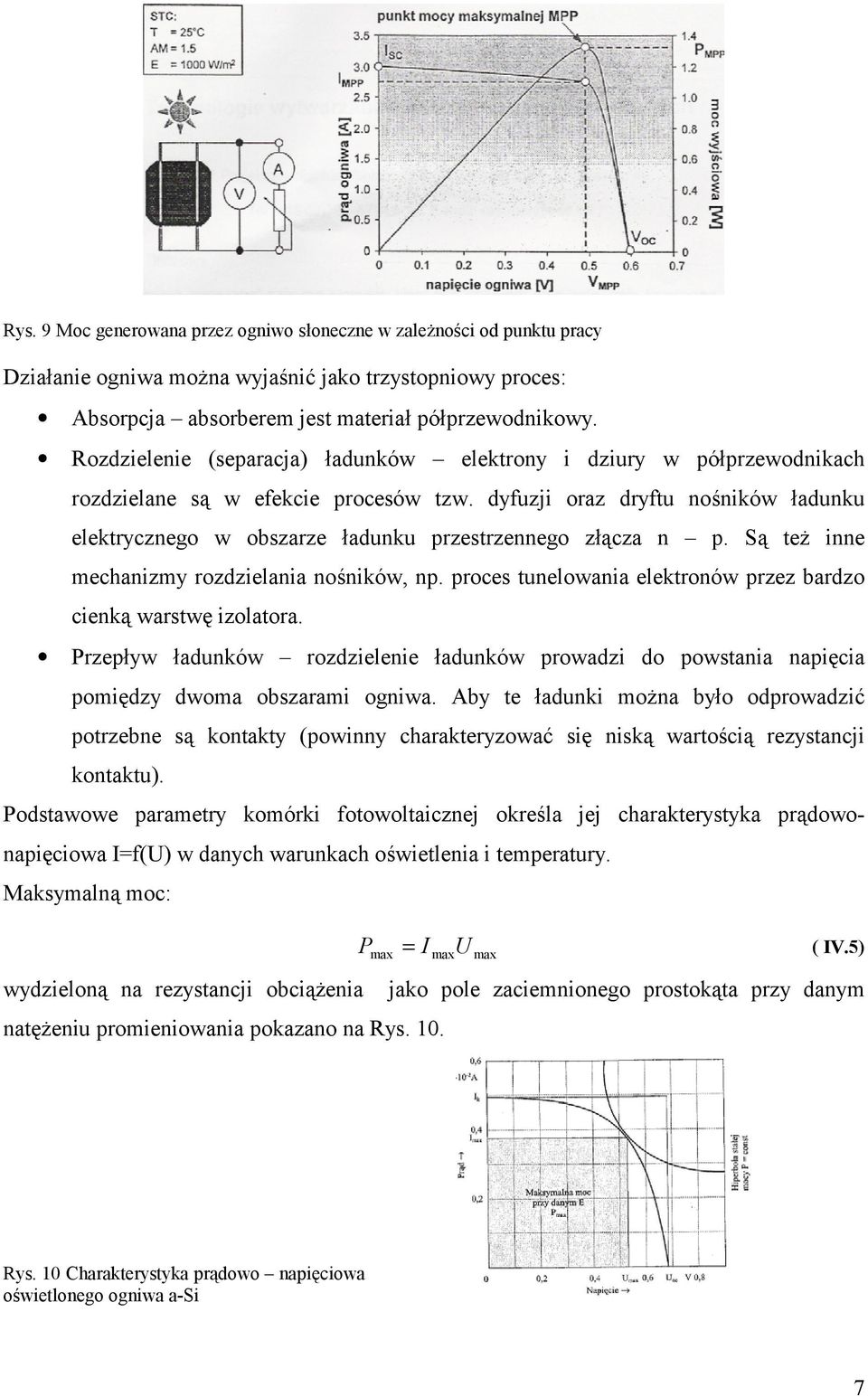 dyfuzji oraz dryftu no'ników adunku elektrycznego w obszarze adunku przestrzennego z"cza n p. S" te inne mechanizmy rozdzielania no'ników, np.