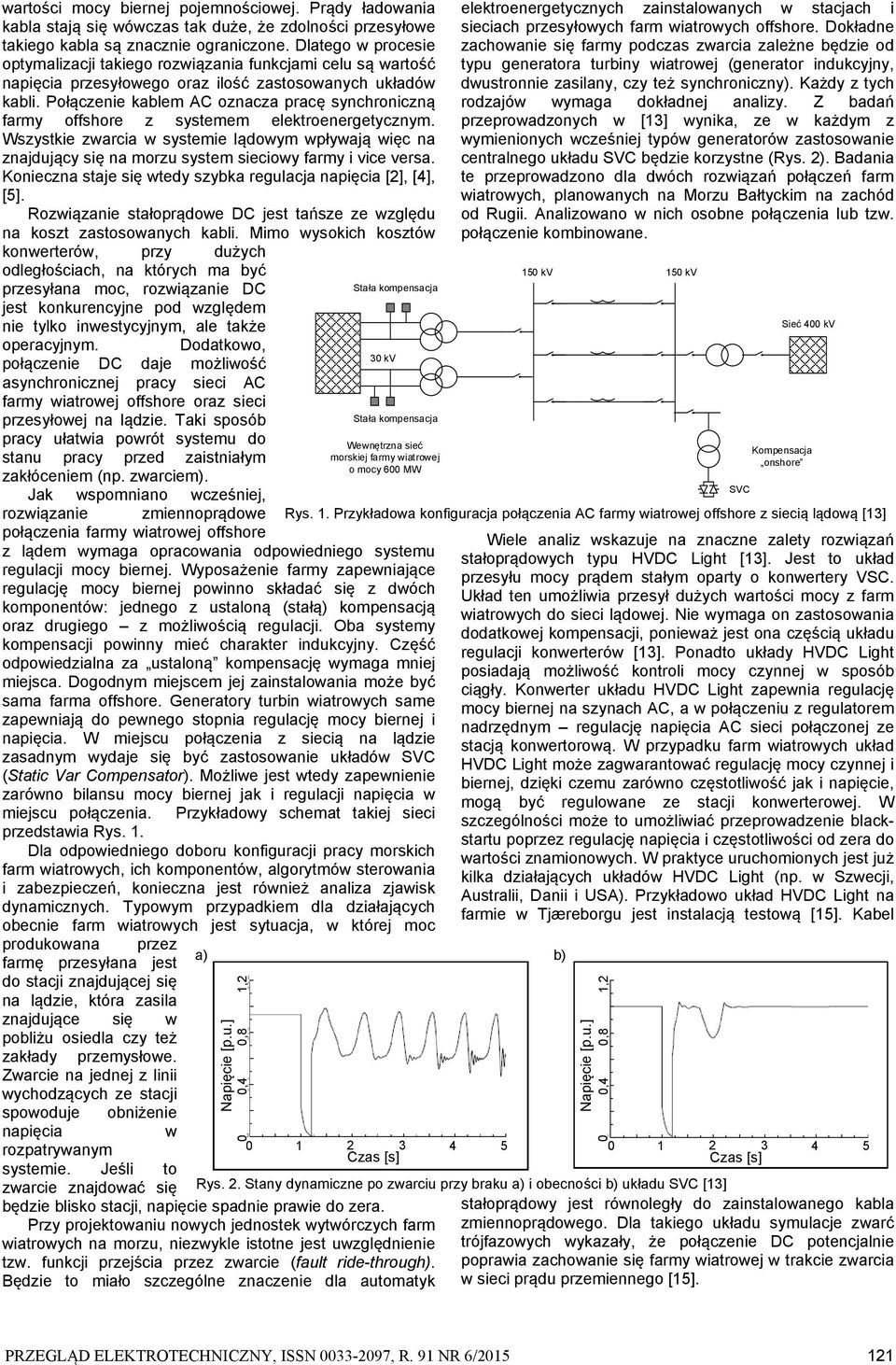 Połączenie kablem AC oznacza pracę synchroniczną farmy offshore z systemem elektroenergetycznym.