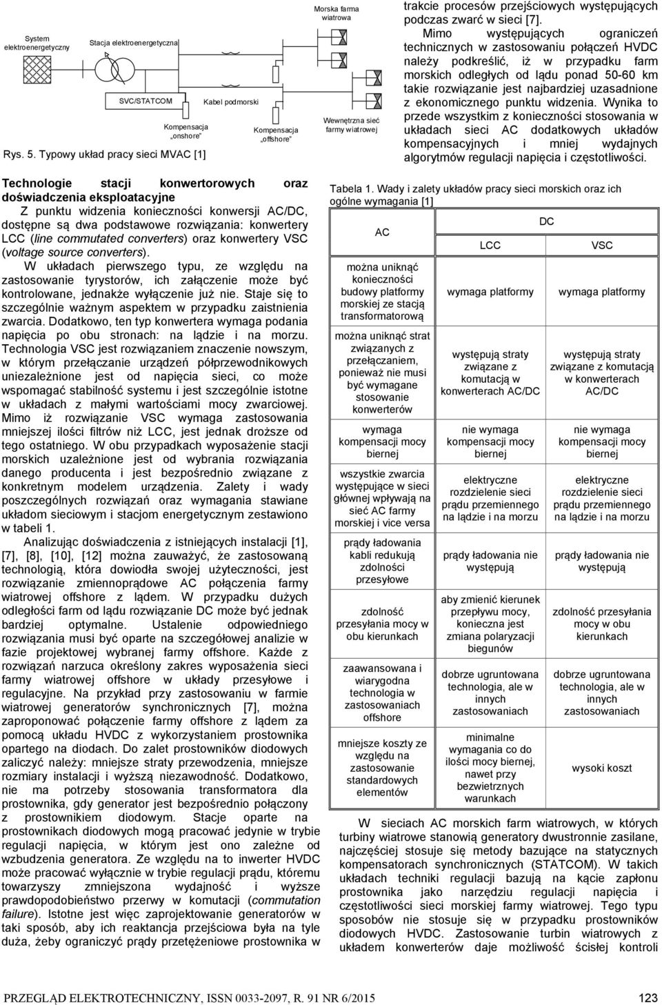 Mimo występujących ograniczeń technicznych w zastosowaniu połączeń HVDC należy podkreślić, iż w przypadku farm morskich odległych od lądu ponad 50-60 km takie rozwiązanie jest najbardziej uzasadnione