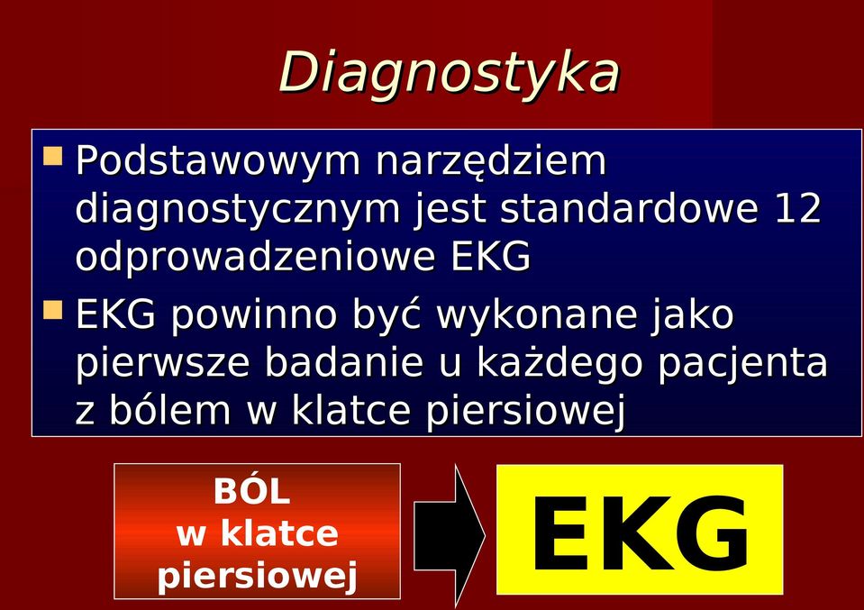 być wykonane jako pierwsze badanie u każdego