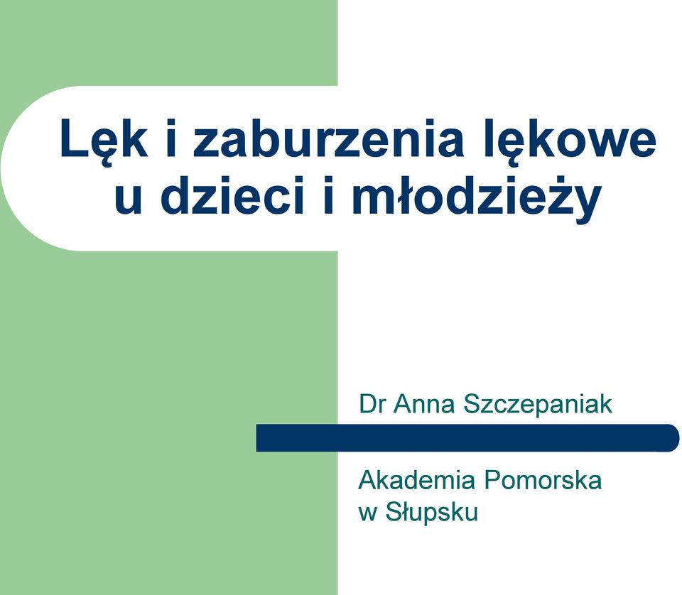 młodzieży Dr Anna