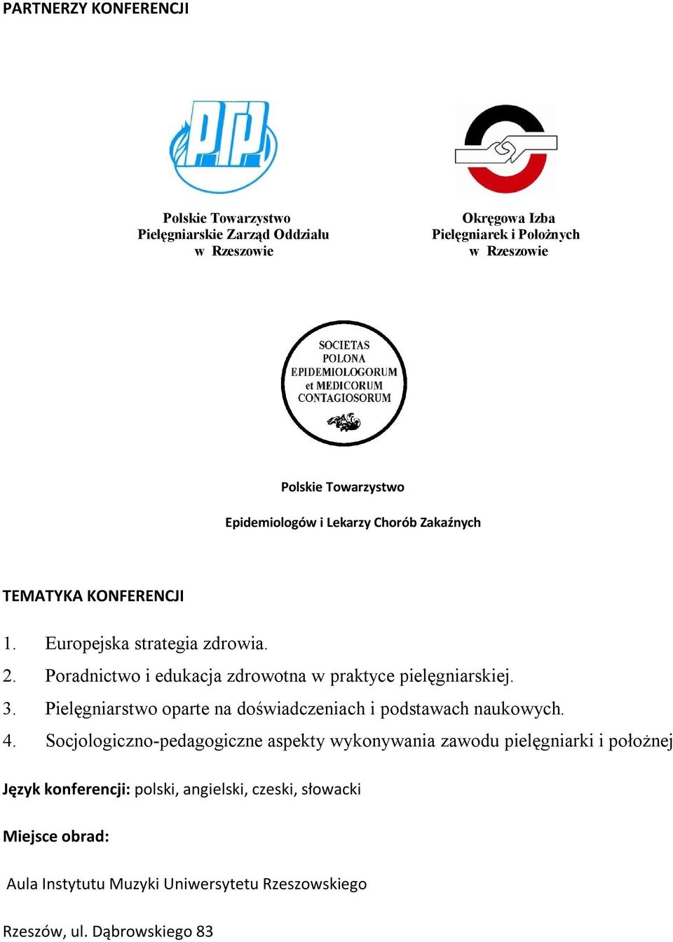 Poradnictwo i edukacja zdrowotna w praktyce pielęgniarskiej. 3. Pielęgniarstwo oparte na doświadczeniach i podstawach naukowych. 4.
