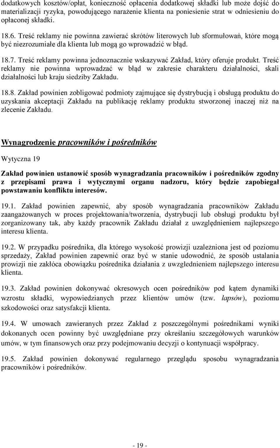 Treść reklamy powinna jednoznacznie wskazywać Zakład, który oferuje produkt.