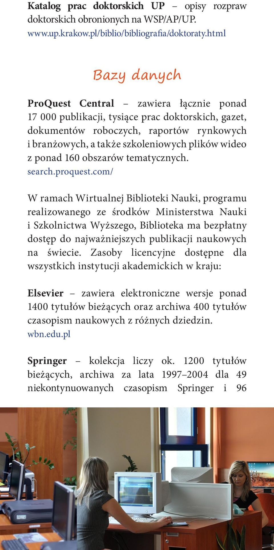 ponad 160 obszarów tematycznych. search.proquest.