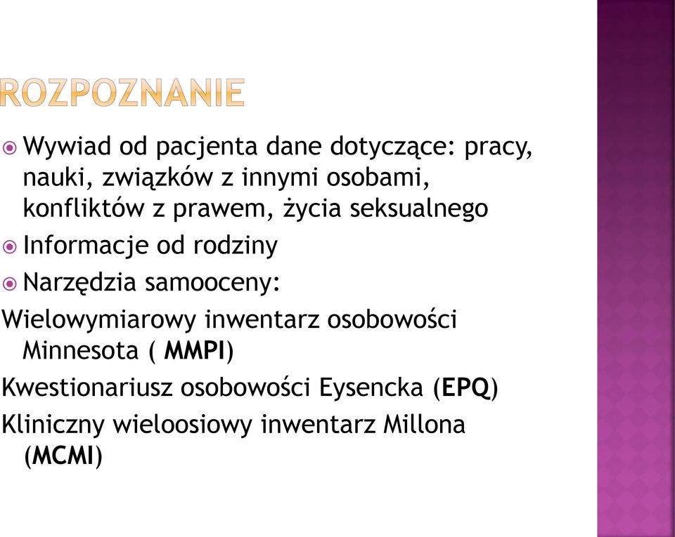 Narzędzia samooceny: Wielowymiarowy inwentarz osobowości Minnesota ( MMPI)