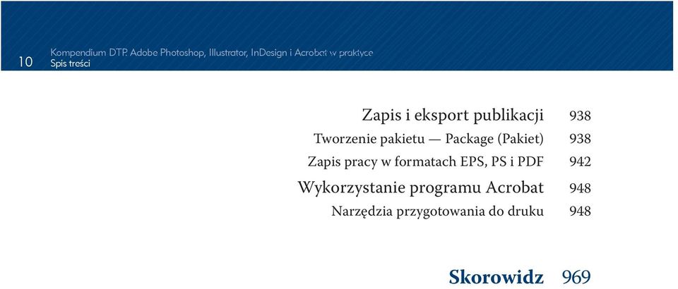 Zapis i eksport publikacji 938 Tworzenie pakietu Package (Pakiet) 938