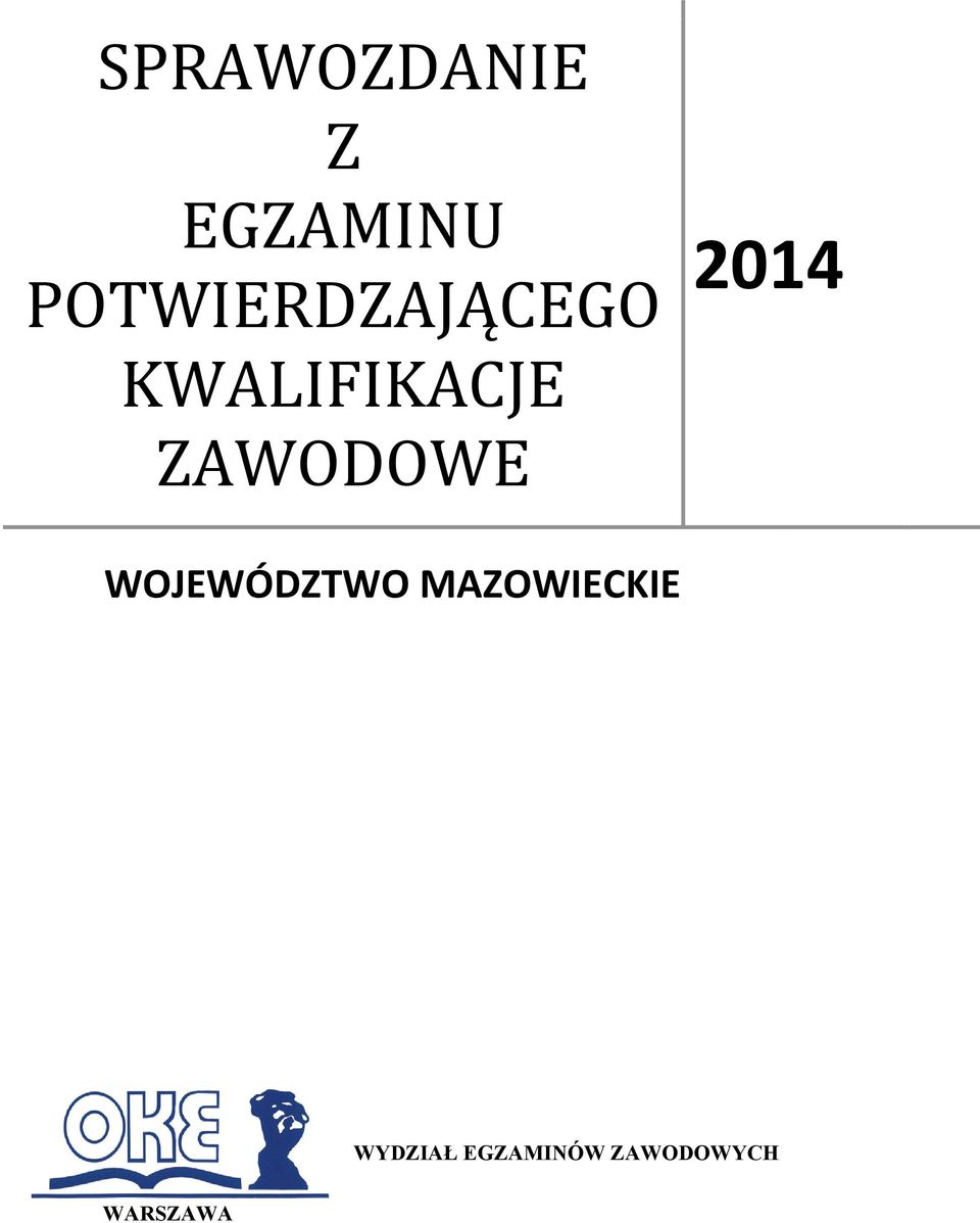 ZAWODOWE 2014 WOJEWÓDZTWO