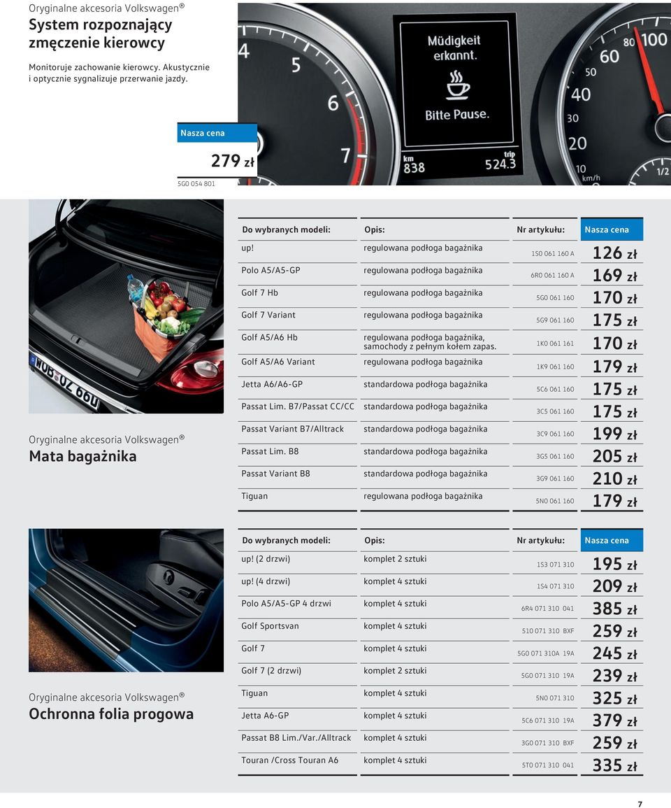 B7/Passat CC/CC Passat Variant B7/Alltrack Passat Lim.