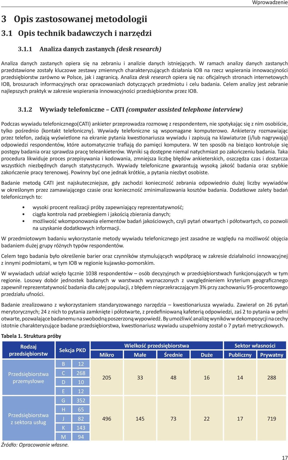 zagranicą. Analiza desk research opiera się na: oficjalnych stronach internetowych IOB, broszurach informacyjnych oraz opracowaniach dotyczących przedmiotu i celu badania.