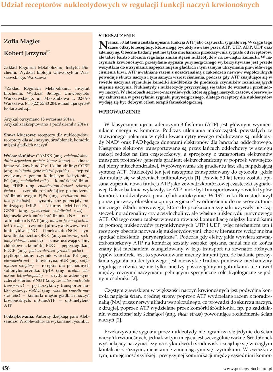 pl Artykuł otrzymano 15 września 2014 r. Artykuł zaakceptowano 1 października 2014 r.