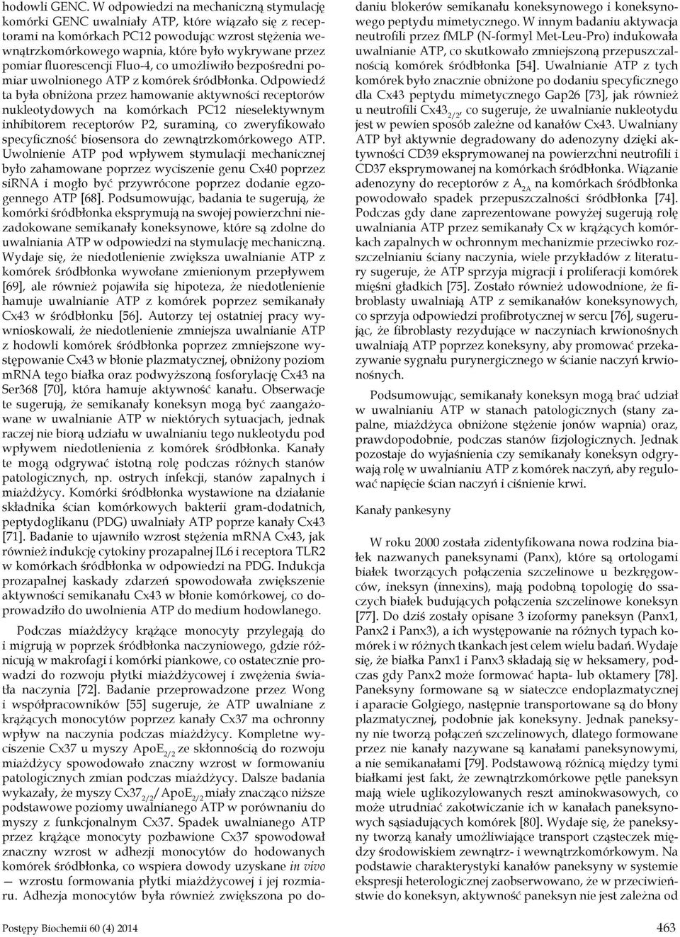 pomiar fluorescencji Fluo-4, co umożliwiło bezpośredni pomiar uwolnionego ATP z komórek śródbłonka.
