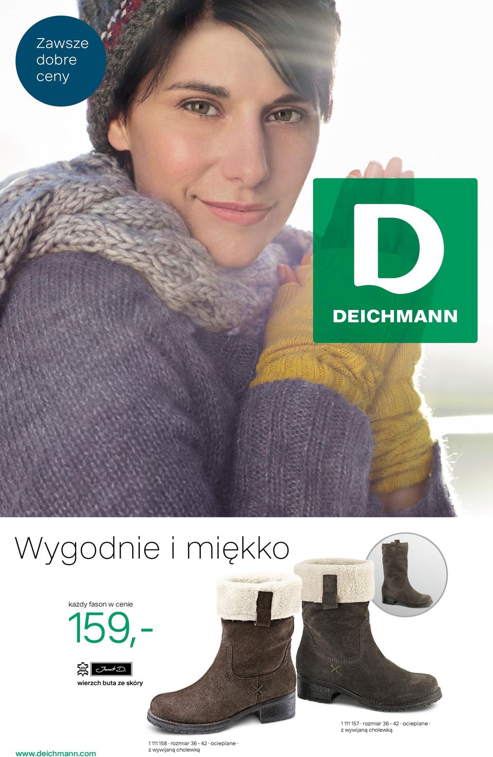 ocieplane z wywijaną cholewką www.deichmann.