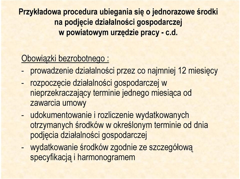 ra ubiegania się o jedn
