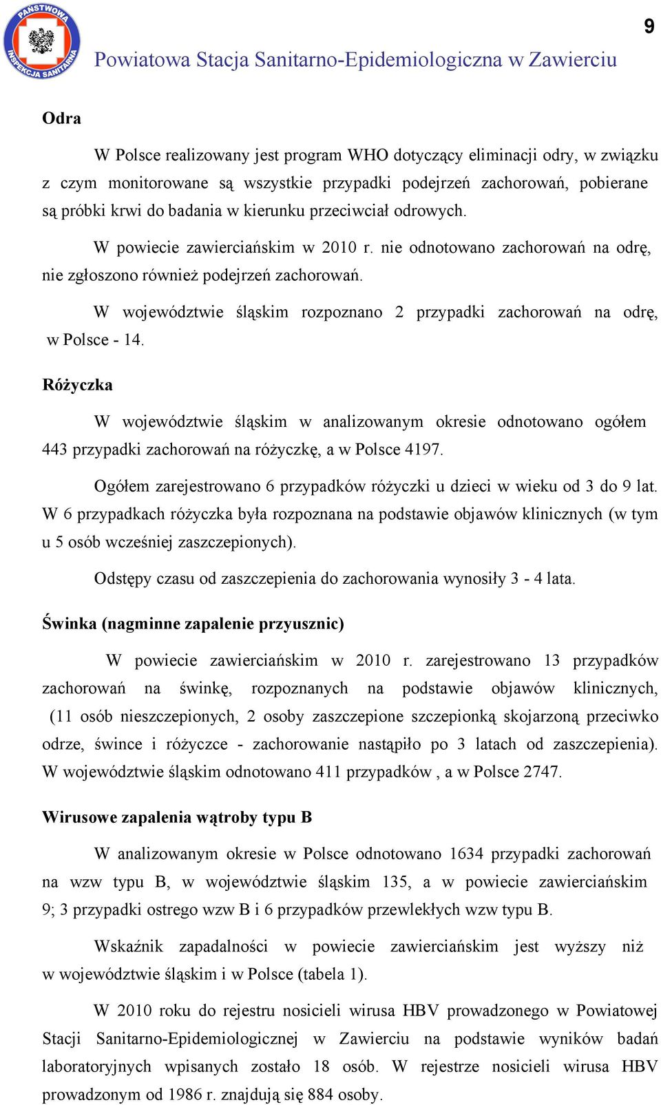 W województwie śląskim rozpoznano 2 przypadki zachorowań na odrę, w Polsce - 14.