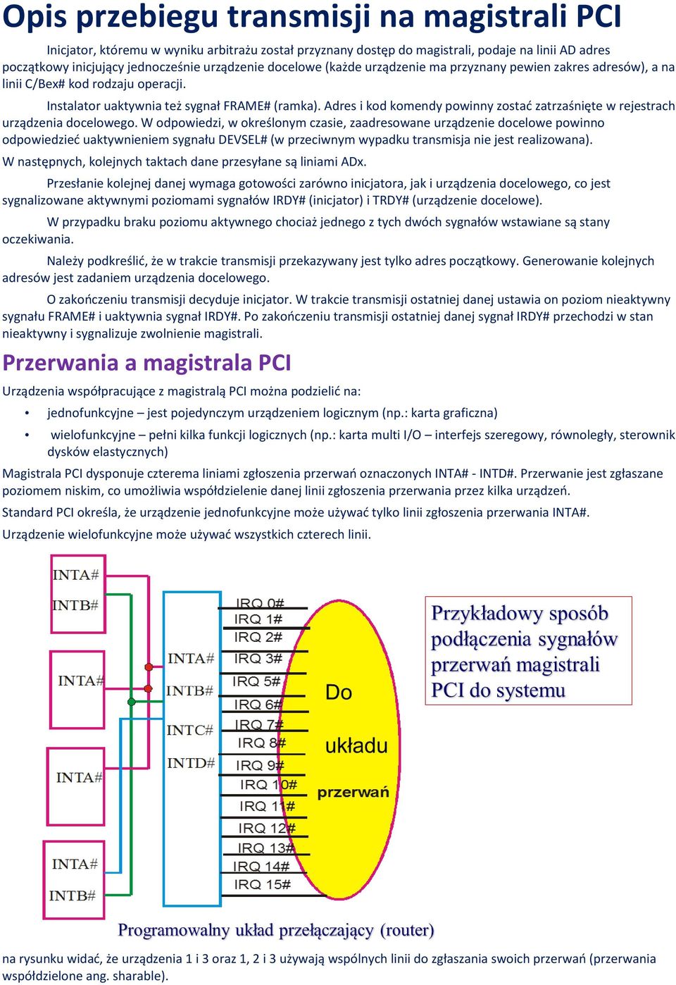 Adres i kod komendy powinny zostać zatrzaśnięte w rejestrach urządzenia docelowego.