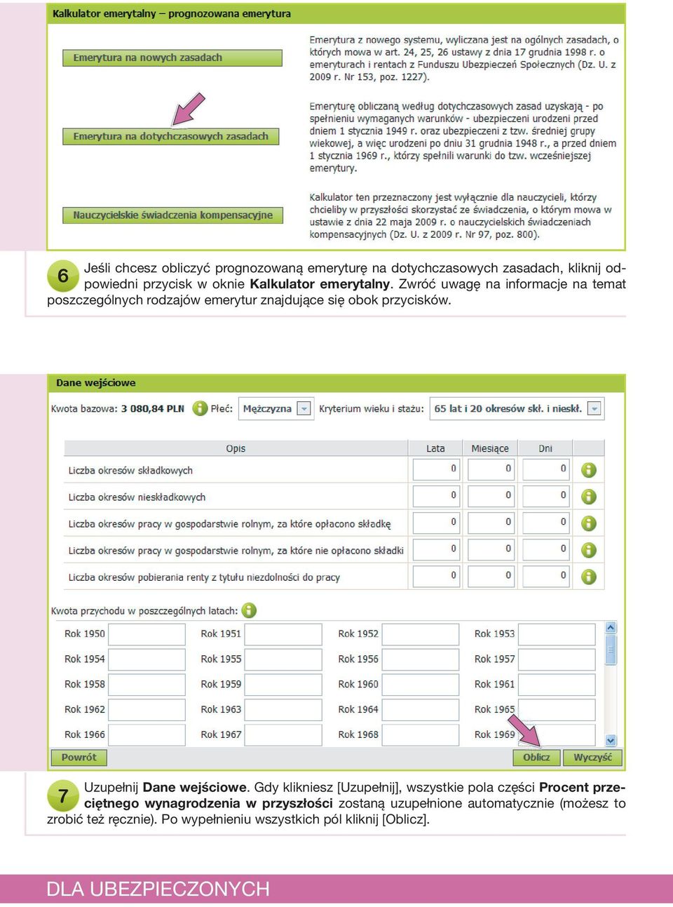 KALKULATOR EMERYTALNY wyliczanie prognozowanej emerytury - PDF Darmowe  pobieranie