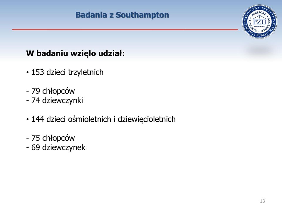 - 74 dziewczynki 144 dzieci ośmioletnich i