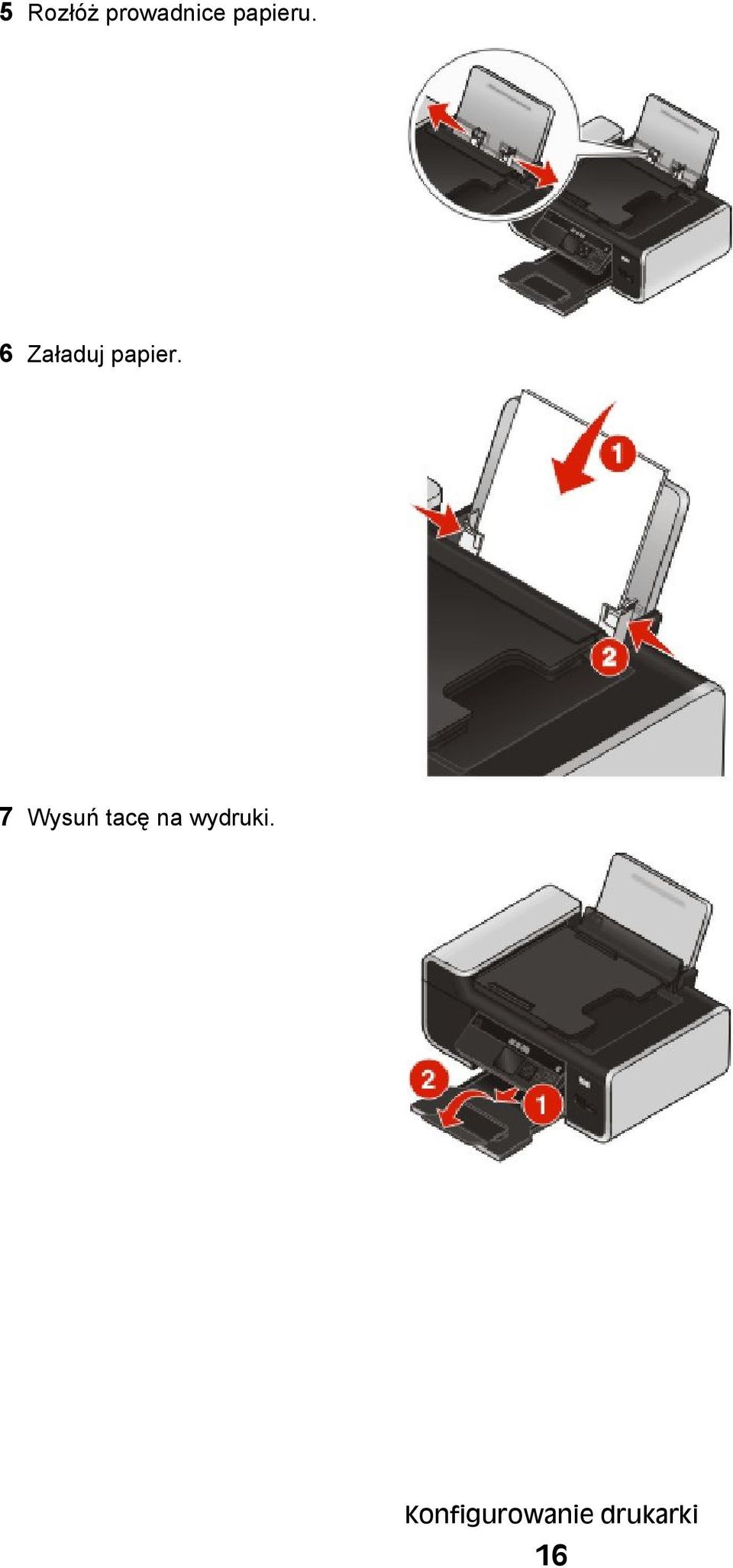 6 Załaduj papier.